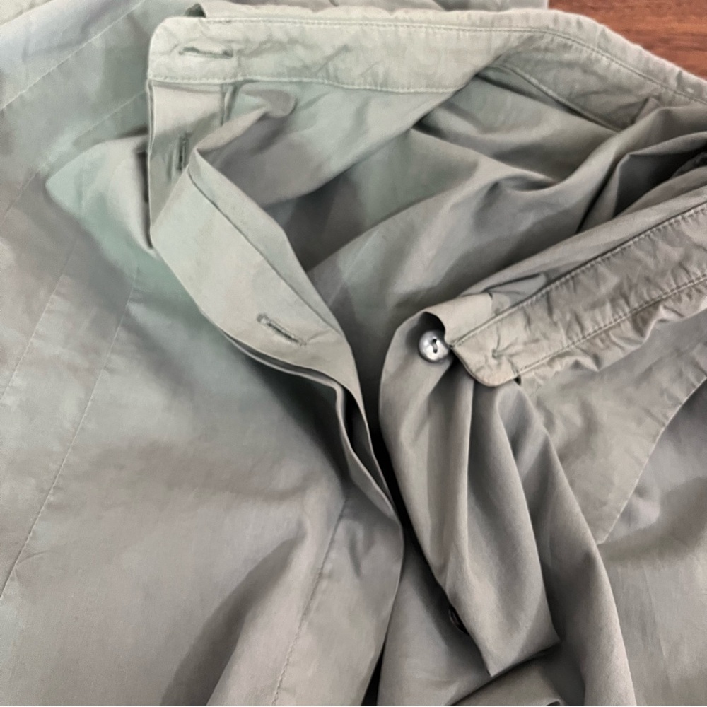 🇩🇪 Elemente Clemente Blouse Shirt Button Up Teal Green Women's Asymmetric XL - Picture 10 of 15